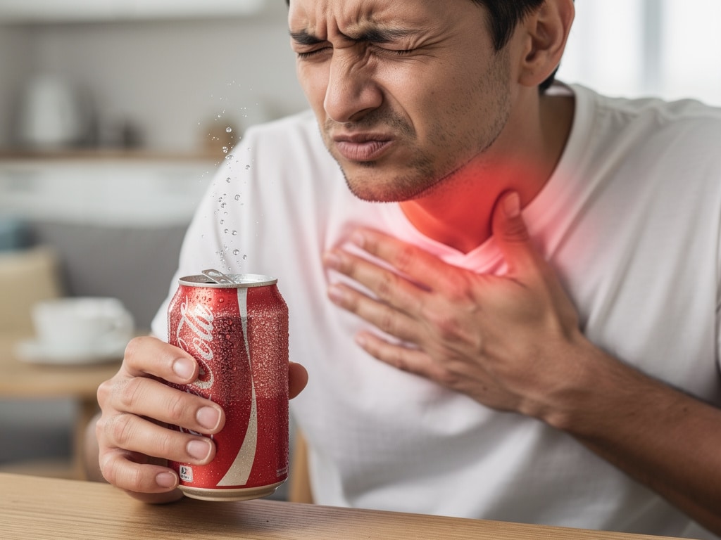 angine coca-cola