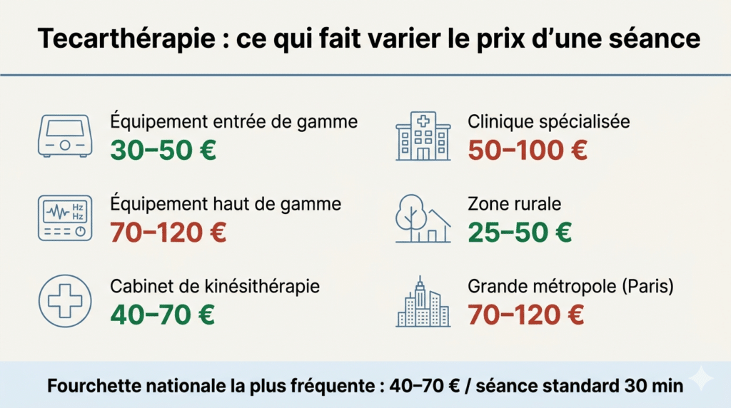 critères influençant le prix de la tecarthérapie