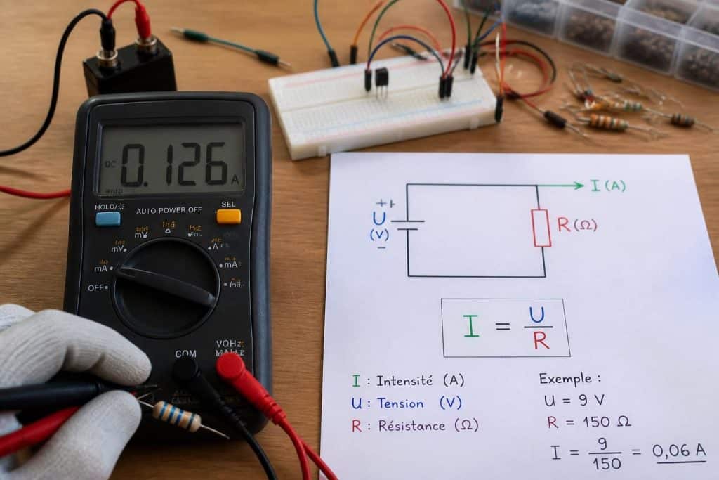 découvrez comment calculer l’ampérage facilement grâce à une formule simple accompagnée d’exemples pratiques pour mieux comprendre et appliquer ce concept électrique.