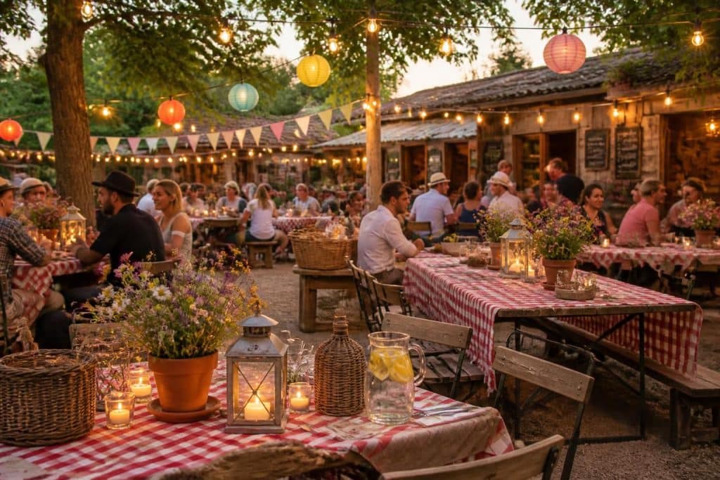 découvrez des idées originales et des accessoires incontournables pour créer une décoration guinguette et instaurer une ambiance festive et conviviale lors de vos événements.