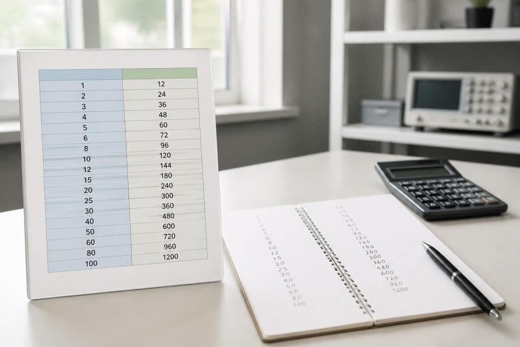 découvrez un tableau de conversion ampère en watt accompagné d'une formule simple pour faciliter vos calculs électriques rapidement et efficacement.