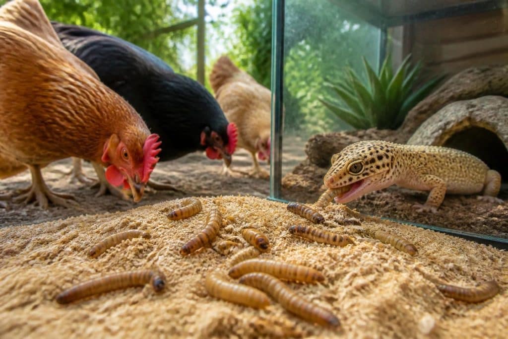 découvrez comment élever des vers de farine, leur alimentation idéale, et leurs bienfaits pour les poules et les reptiles dans cet guide complet.